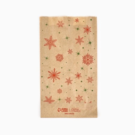 Package Package package, craft, V-shaped bottom “Happy New Year”, 20 x 11 x 4 cm, new year-2