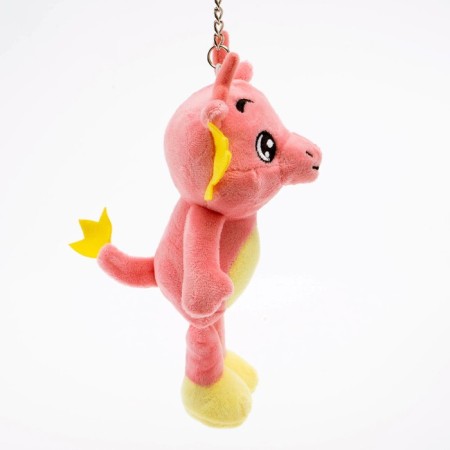 Soft toy "Dragon", 18 cm, pink color-1