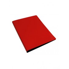 Folder with A4, 700 μm, 27 mm, calligrata deluxe, inner pocket, up to 180 sheets, red / black