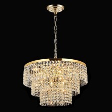Crystal chandelier Gerhort G22045/12SN+CL, 12x40W, E14, 95x60x60 cm, gray color gray
