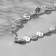 Plastic beads on the “Pearls” threads 1 × 1 × 0.4 cm, (set 10 g), white color