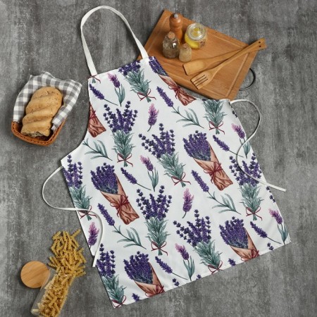 Apron Ethel "Lavender" 60 x80cm, 100% p/e
