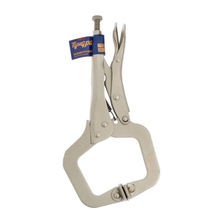 Hand tundra clamp, point capture, movable sponges, with a latch, 220 mm-4