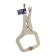 Hand tundra clamp, point capture, movable sponges, with a latch, 220 mm