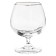 A set of glasses for Brandy Falco, decor "Platinum layering", 250 ml X 6 pcs.