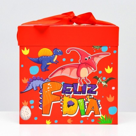 Self -charged box "Children's" dinosaurs 15x15x15 cm-1