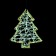 New Year's suspension with the backlight "Christmas tree" 7 × 19 cm