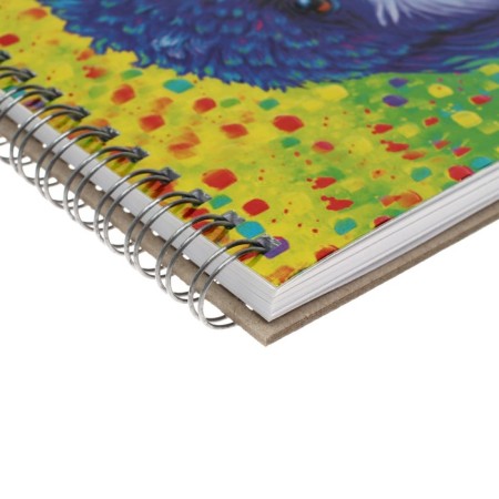 Calligrata sketchbook, 170 x 170 mm, 50 sheets, solid cover, "puppy", metallized cardboard with a voluminous pattern, block 100 g/m2-2