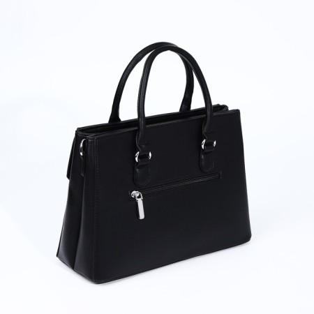 Luggage bag, external pocket, black color-1