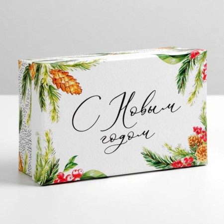 Gift Box "New Year's Forest", 15 x 9.5 x 5.5 cm, New Year-1