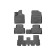 3D mats in the salon for Hyundai Santa Fe, 2021-, 7 seats, SUV, 5 pcs.