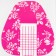 Forms for nail extension are wide, 100 pcs, pink color