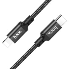 Hoco X14, Type -C cable - Lightning, 3.0 A, 3 m, fast charging, nylon braid, black