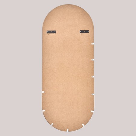 Wall mirror "White Rubin", in the oval case, 110x45 cm-1