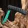 Folding "chameleon" steel - 420, handle - plastic, green, 21 cm