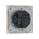 Tot Glossy Glass switch, 10 a, 1 key, hidden, glass, white