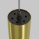 Suspension lamp Technical P072PL-L12W4K-BS, LED, 12W, 5.2x5.2x30 cm, 1050lm, brass color