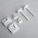 The toilet seat with a lid Rossplast "Shells on the sand", 54x37cm, white color