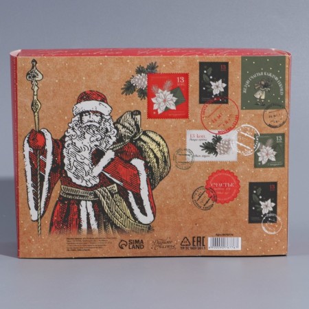 Box the team "New Year's Post", 20 x 15 x 8 cm, New Year-5