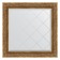 Mirror with engraving in the baguette frame, bronze monogram 101 mm, 89x89 cm