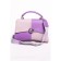 Women's bag, eco -leather, ludor purple, 24x9x17 cm