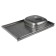 Kitchen sink "Vladix", invoice, without siphon, 80x50 cm, right, stainless steel 0.4 mm