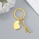 Metal keychain "for the artist - brushes and palette" gold, silver 7.7 cm