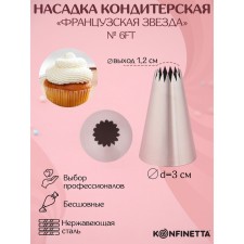 Konfinett confectionery nozzle 