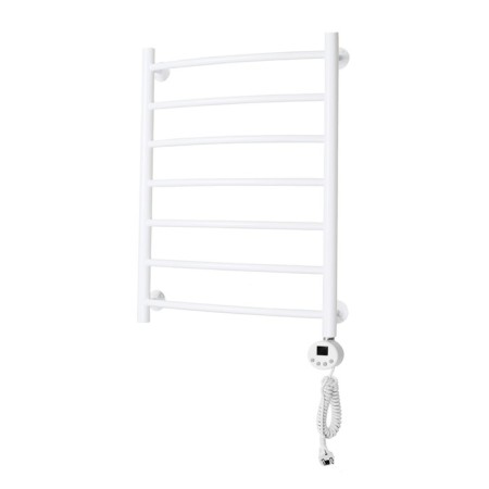Domoterm electric heated towel rail "Calipso" P7, 500x700 mm, right, white matte