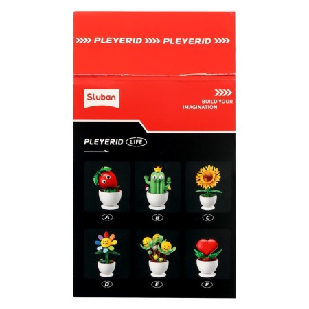 Designer "Flowers in a pot", 6 species, mix-9