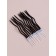 Candles for Cake "Serpentine", 12 pcs, black with sparkles
