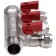 Universal collector Aqualink, 3/4 "X3/4" x16 mm, internal/outer, 4 outputs, Euroconus