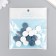 Beads for creativity wood "flat circle" set of 20 pcs white, gray-blue 0.4x1.5x1.5 cm