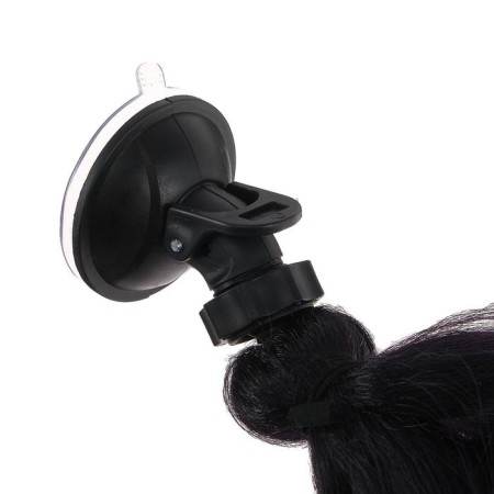 Braid on a motorcycle, fastening of the suction cup, 60 cm, black-violet-2