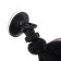 Braid on a motorcycle, fastening of the suction cup, 60 cm, black-violet