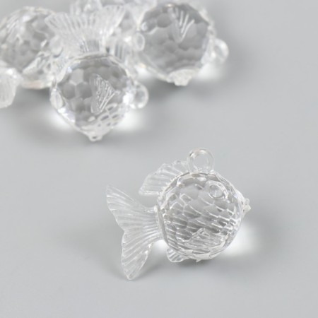 Decor for creativity plastic "Crystal" transparent set 25 grams 2x3.1x2.6 cm