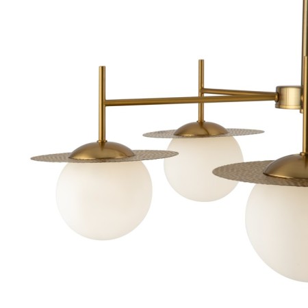 Suspended lamp 60W, 5kHe27, 42x75 cm, brass-1