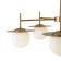 Suspended lamp 60W, 5kHe27, 42x75 cm, brass