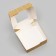 Folding box, with a window, craft, 11.5 x 11.5 x 4 cm
