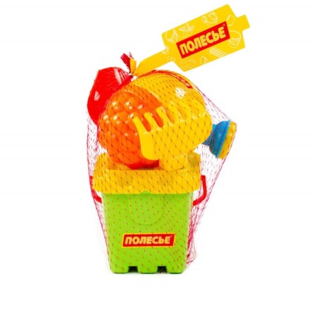 Sanding set No. 169: bucket-fortress, strainer, scoop, robbery, 1 mold, watering can-3