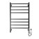Domoterm electric heated towel rail "Quadro" P8, 500x800 mm, right, black matte