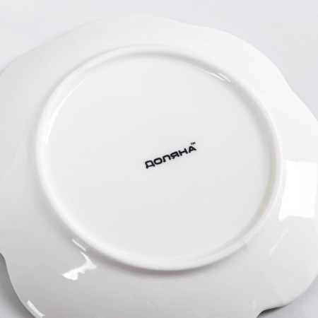 Porcelain dessert shade "Susan", d = 15.5 cm, white color-3