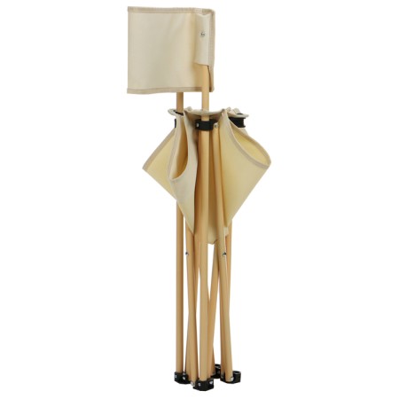 Folding chair, 50 x 50 x 80 cm, up to 100 kg, beige color-7