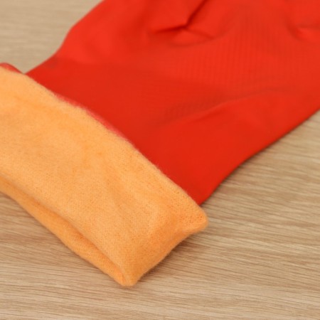 Rubber domestic gloves with a shade of the share, size l, 85 gr, red color-3