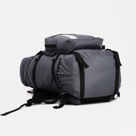 Tourist backpack, TAIF, 60 L, cord department, outer pocket, 2 side nets, gray color gray-2