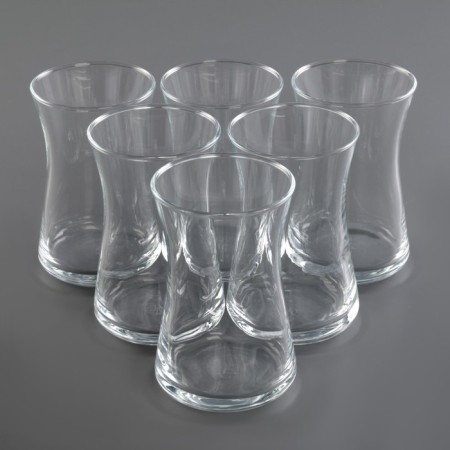 Set of glass glasses, 170 ml, 6 pcs