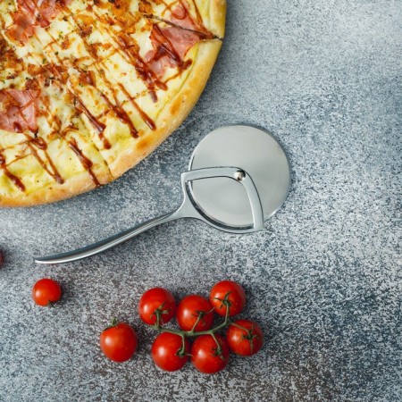 Magistro volt pizza and dough knife, stainless steel, silver color-5