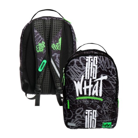 Youth backpack 39 x 30 x 17, ergonomic back, Devente Label 19l, + USB it is what 7032444-2