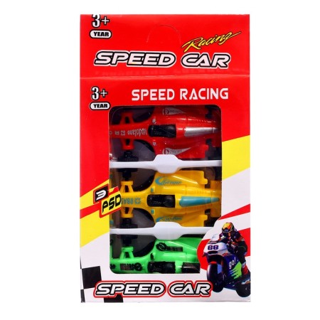 Machine "Racing Bolid", set of 3 pcs., Mix-9