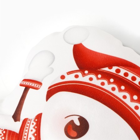 New Year. Pillow Ethel "Snowman" 30x32 cm, 100 p/e, velor-1